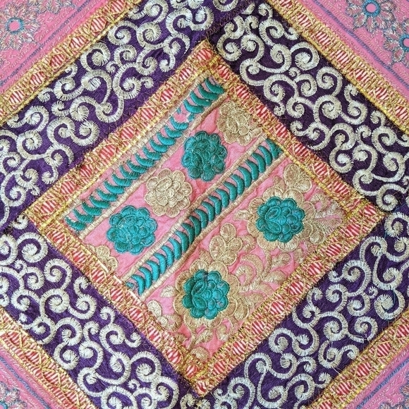 2 Boho Indian patchwork cushion covers - Picture 5 of 11